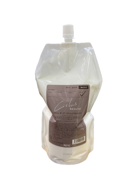 Real Lislus Beaute Hair pack moist 晴亮光感護髮素 滋潤型 900ML補充裝