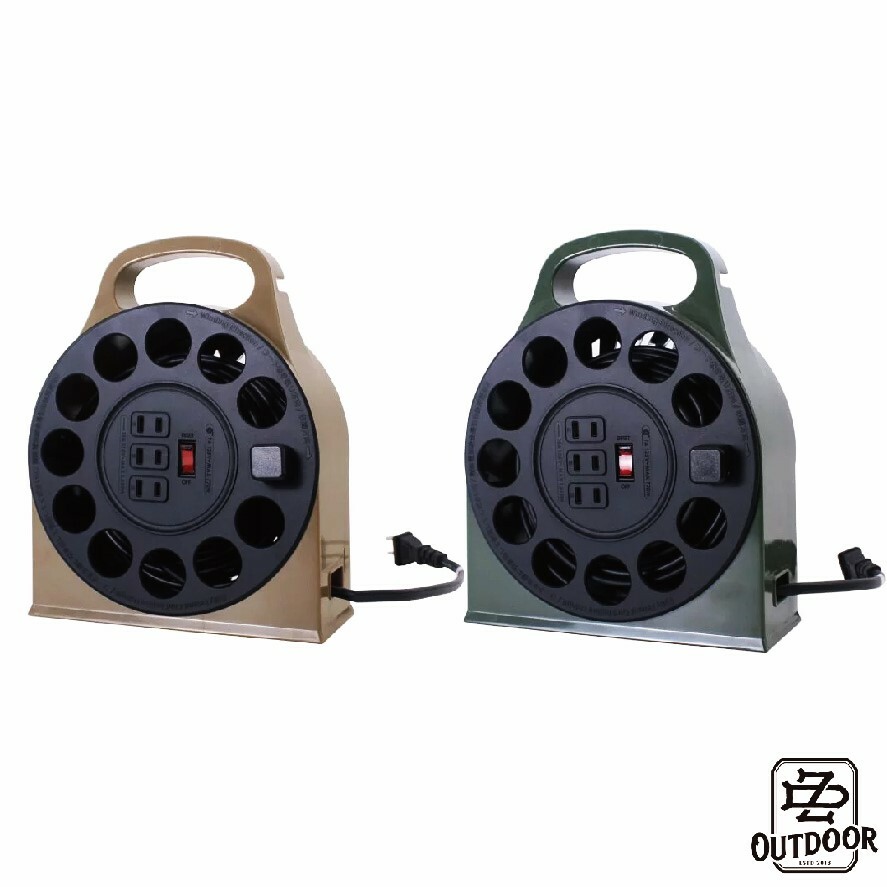 ADAM 輪座式動力線 12米 沙 綠