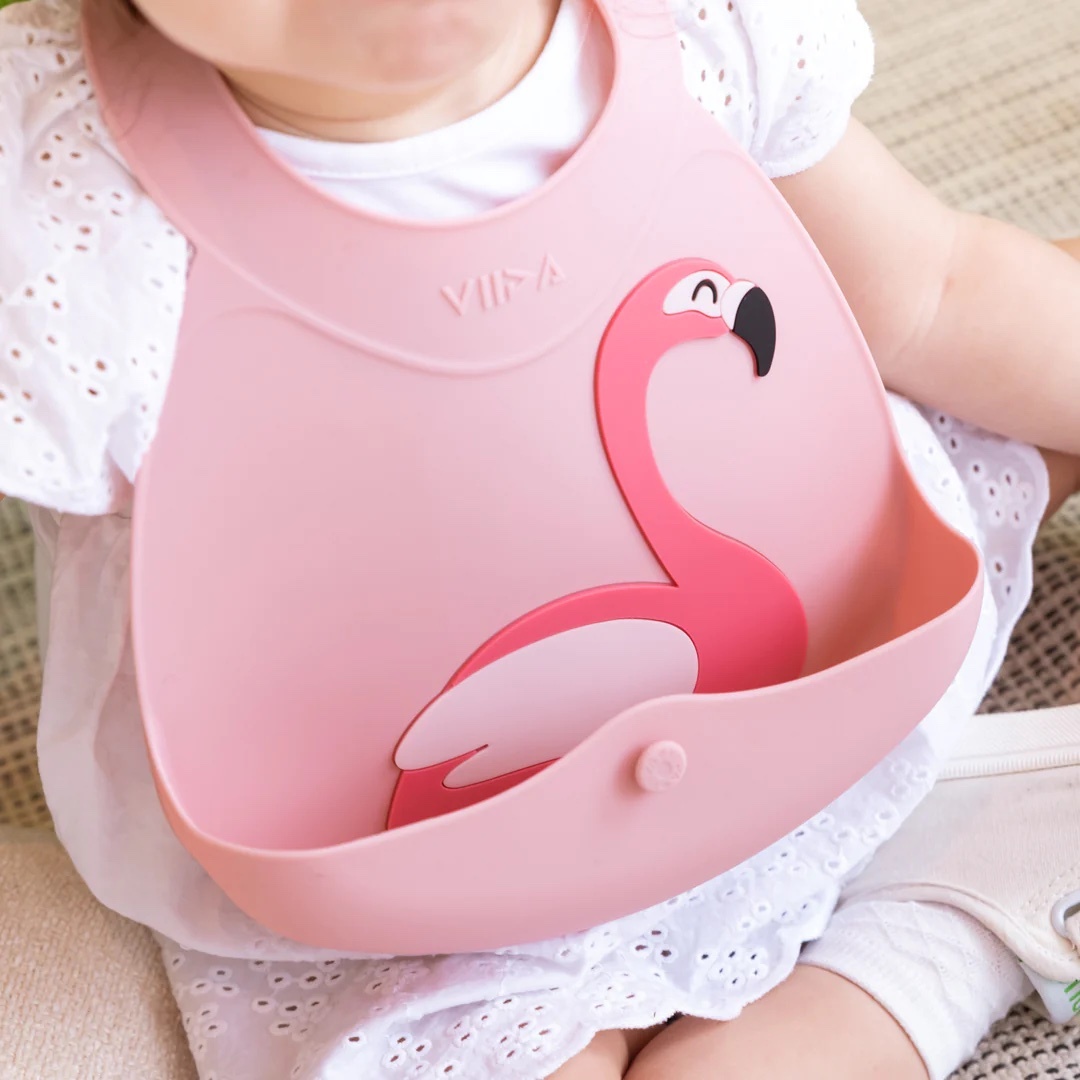 Viida JOY Baby Bib (Flamingo, Sheep, Rabbit)