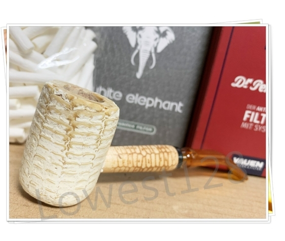 【煙斗俠】新手練功斗 白玉 / 酒桶 天然玉米斗 待客斗 品煙斗 玉米斗 輕巧 便攜