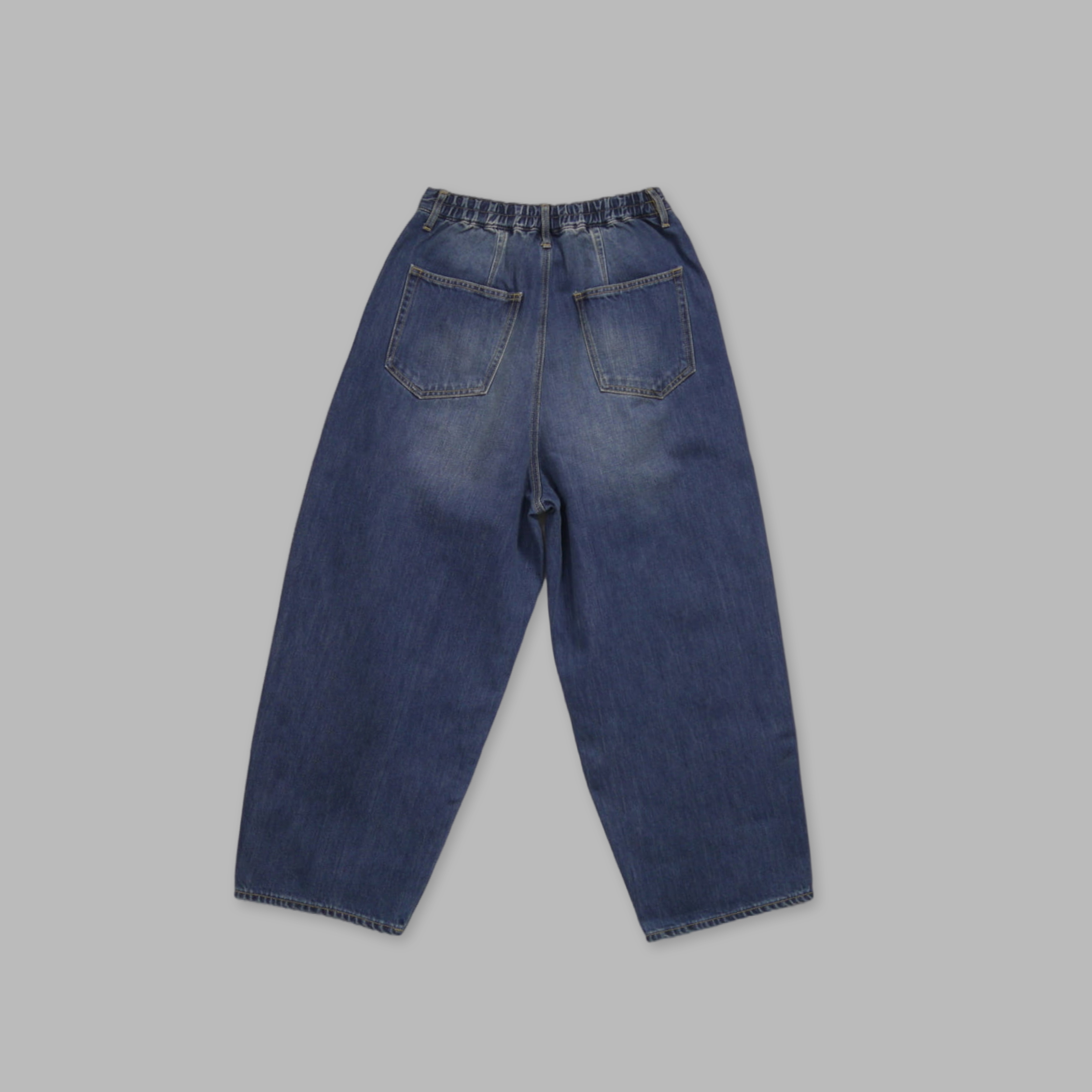 J.P.L. 高腰壓摺重磅丹寧廓形褲 ╭ 2色 ╮