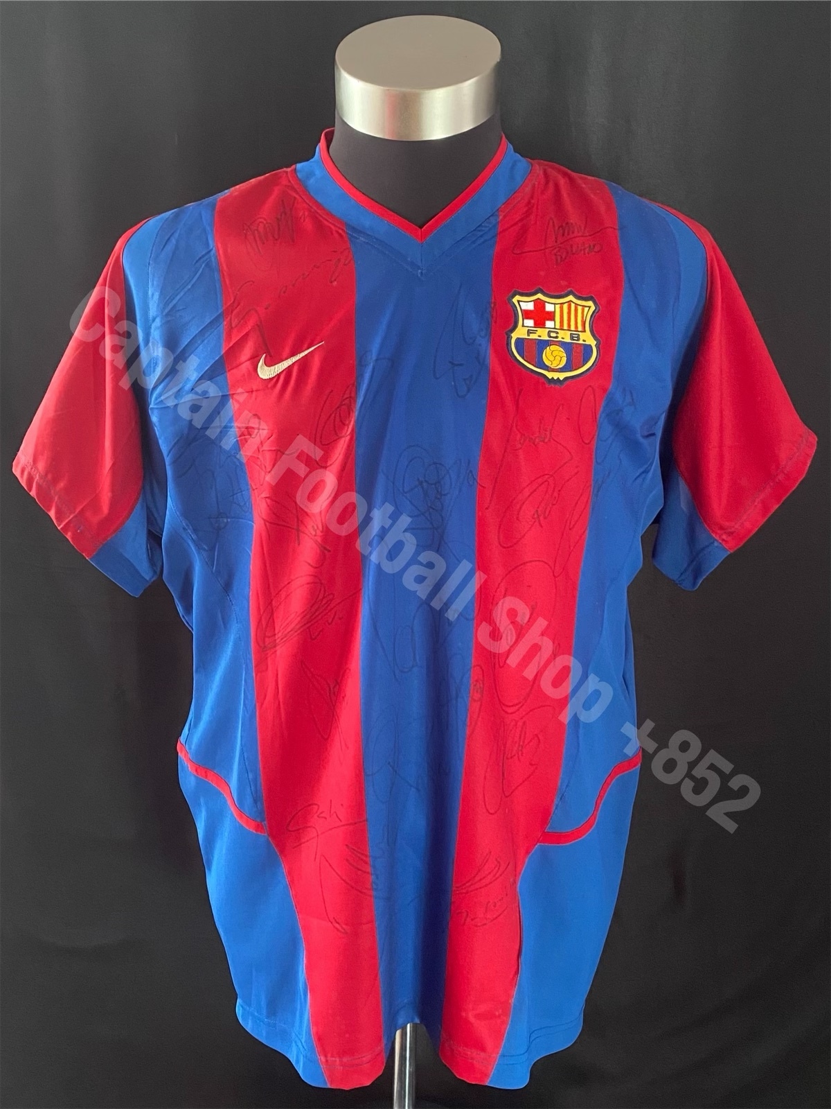 (全隊簽名落場版) 巴塞隆拿 2002-2003 主場落場版球衣 #6 XAVI