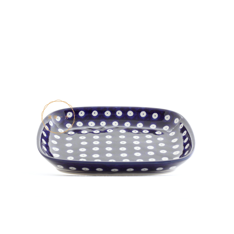 長方盤-18.5/15cm-經典孔雀眼