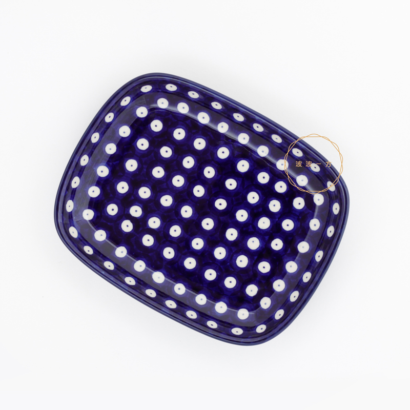 長方盤-18.5/15cm-經典孔雀眼