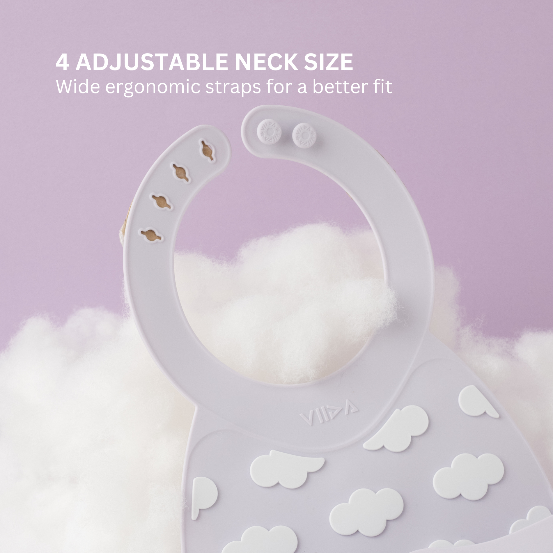 Viida JOY Baby Bib (Clouds)