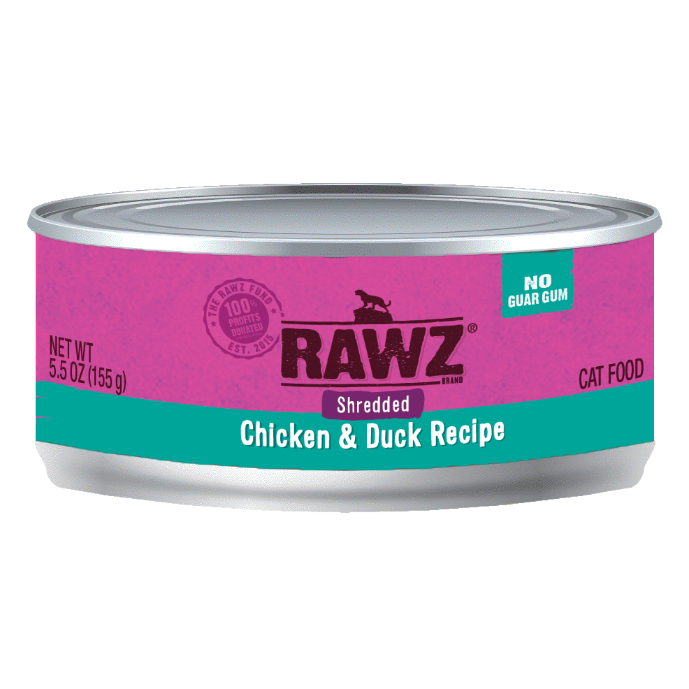Rawz – 雞肉+鴨肉 無膠主食肉絲罐 Chicken+Duck 155g