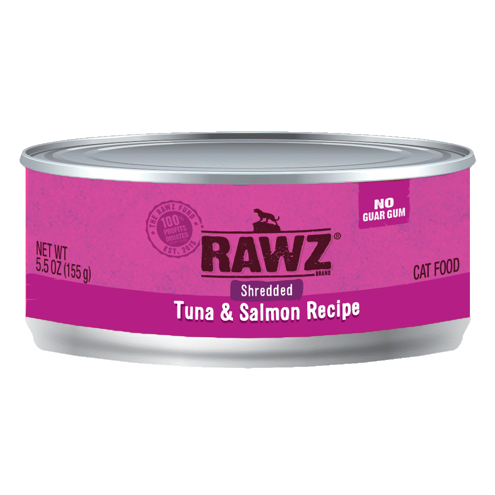 Rawz – 吞拿魚+三文魚 無膠主食肉絲罐 Tuna+Salmon 155g