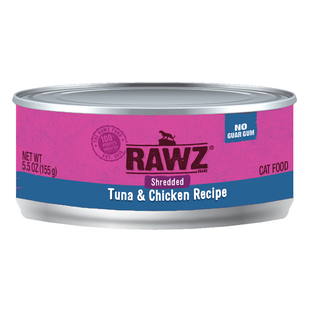 Rawz – 吞拿魚+雞肉 無膠主食肉絲罐 Tuna+Chicken 155g
