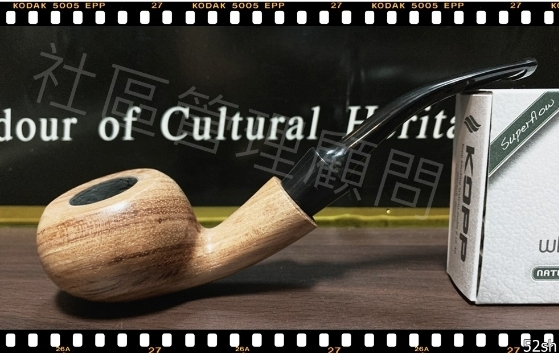 【花梨木煙斗】新手專用，手工實木煙斗，附贈煙斗袋+專用煙道濾芯+濾網 ３號 (三)