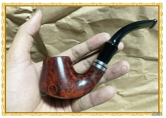 【義大利】海泡石內斗，石楠木煙斗，附專用禮盒+專用煙道濾芯１３號