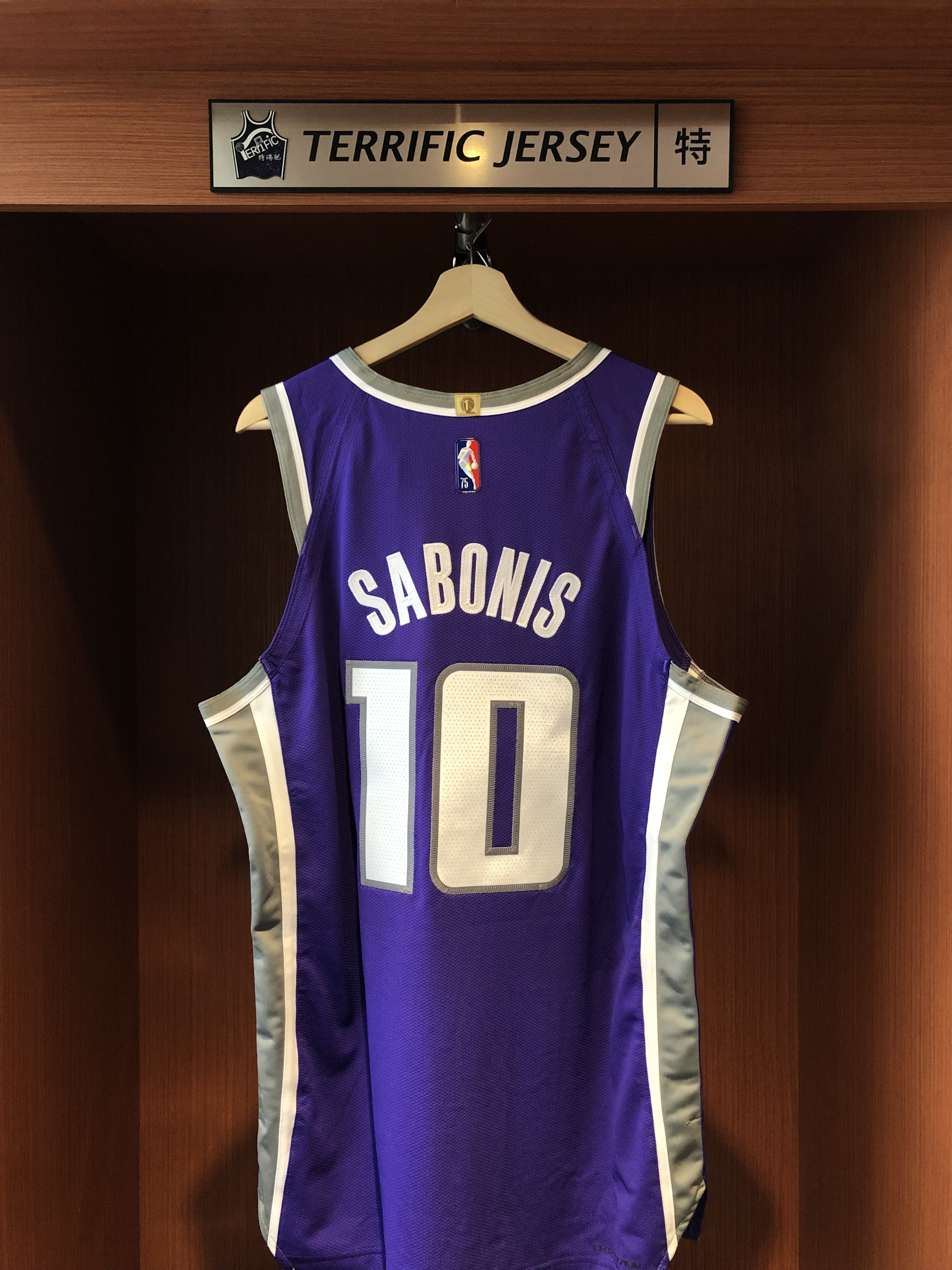 NBA球衣 Domantas Sabonis 沙加緬度國王紫 75周年 鑽石標 Icon Nike Authentic 球員版 電繡 全新