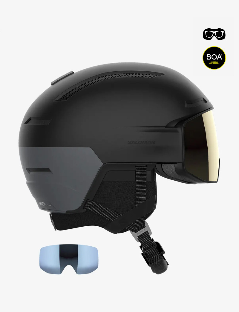 SALOMON DRIVER PRIME SIGMA PLUS 滑雪連雪鏡頭盔(unisex Helmet