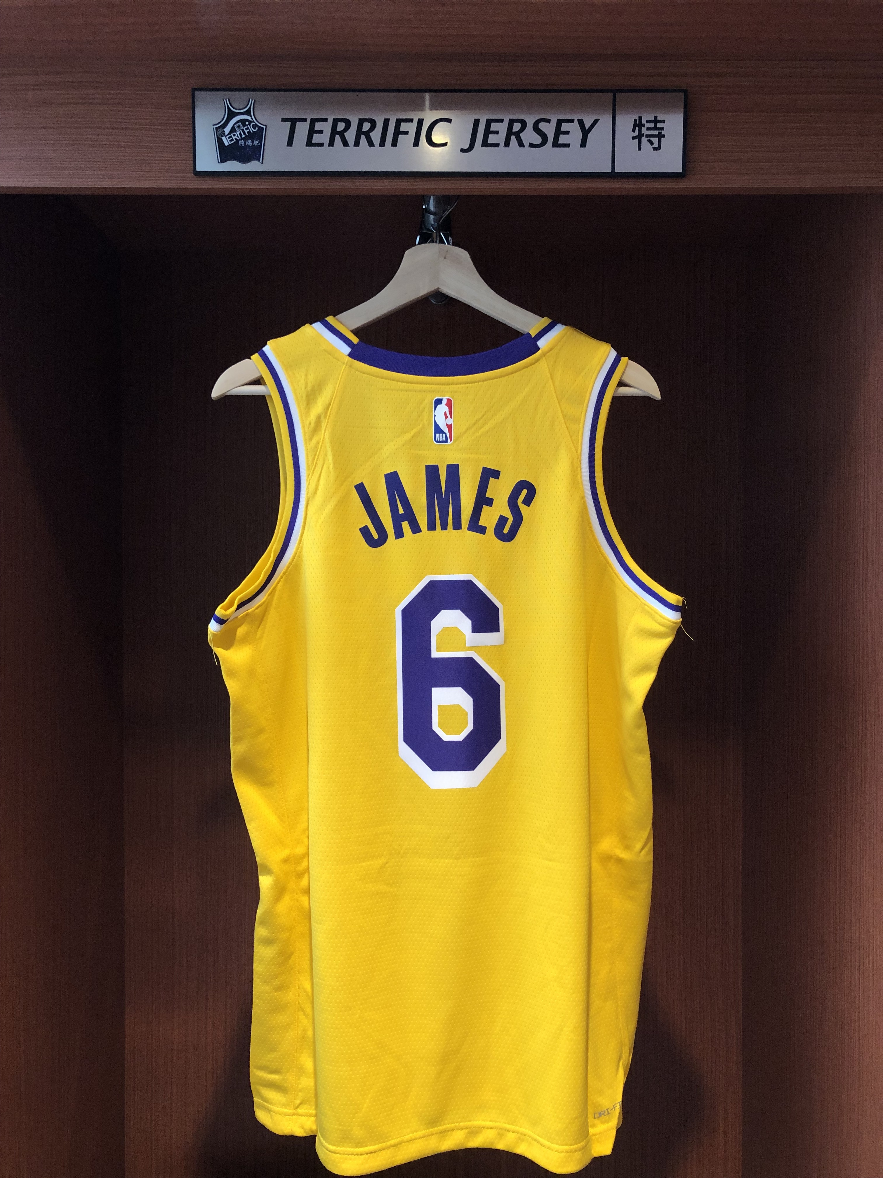 NBA球衣 Lebron James 洛杉磯湖人黃 #6 Icon Nike Swingman 球迷版 熱轉印 全新