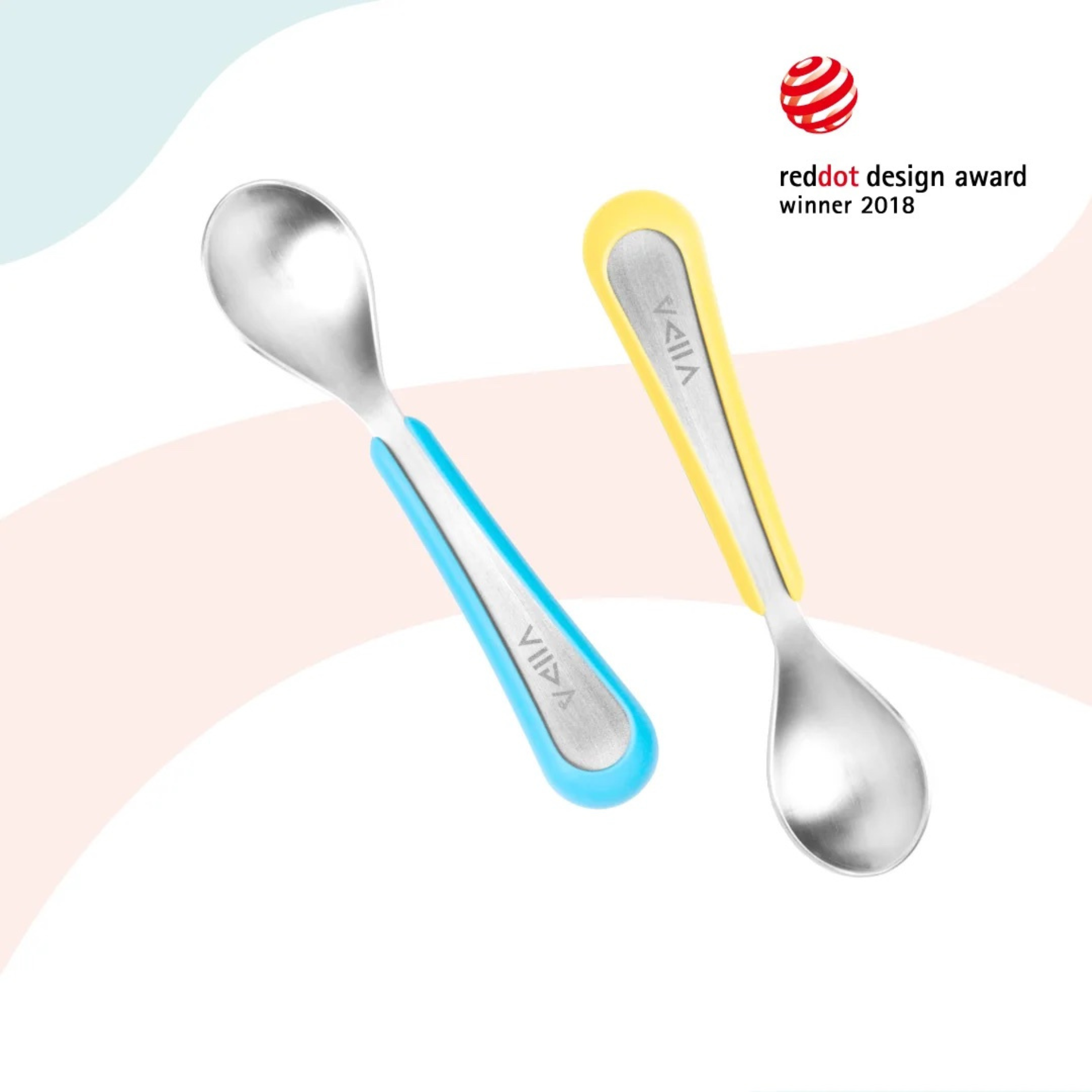 Viida Soufflé Antibacterial Stainless Steel Spoon Set (L)