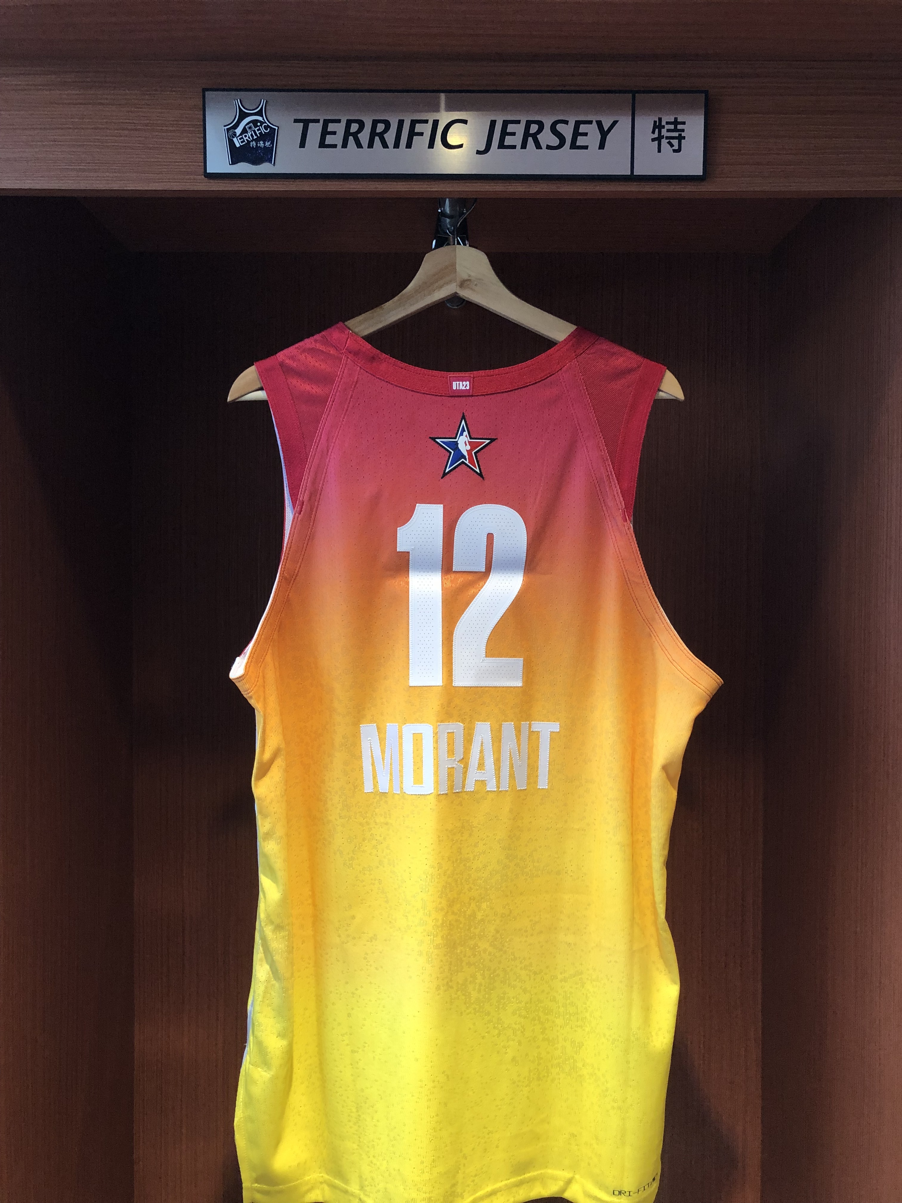 NBA球衣 Ja Morant 22-23 明星賽 橘黃 All Star Jordan Authentic 球員版 電繡 全新