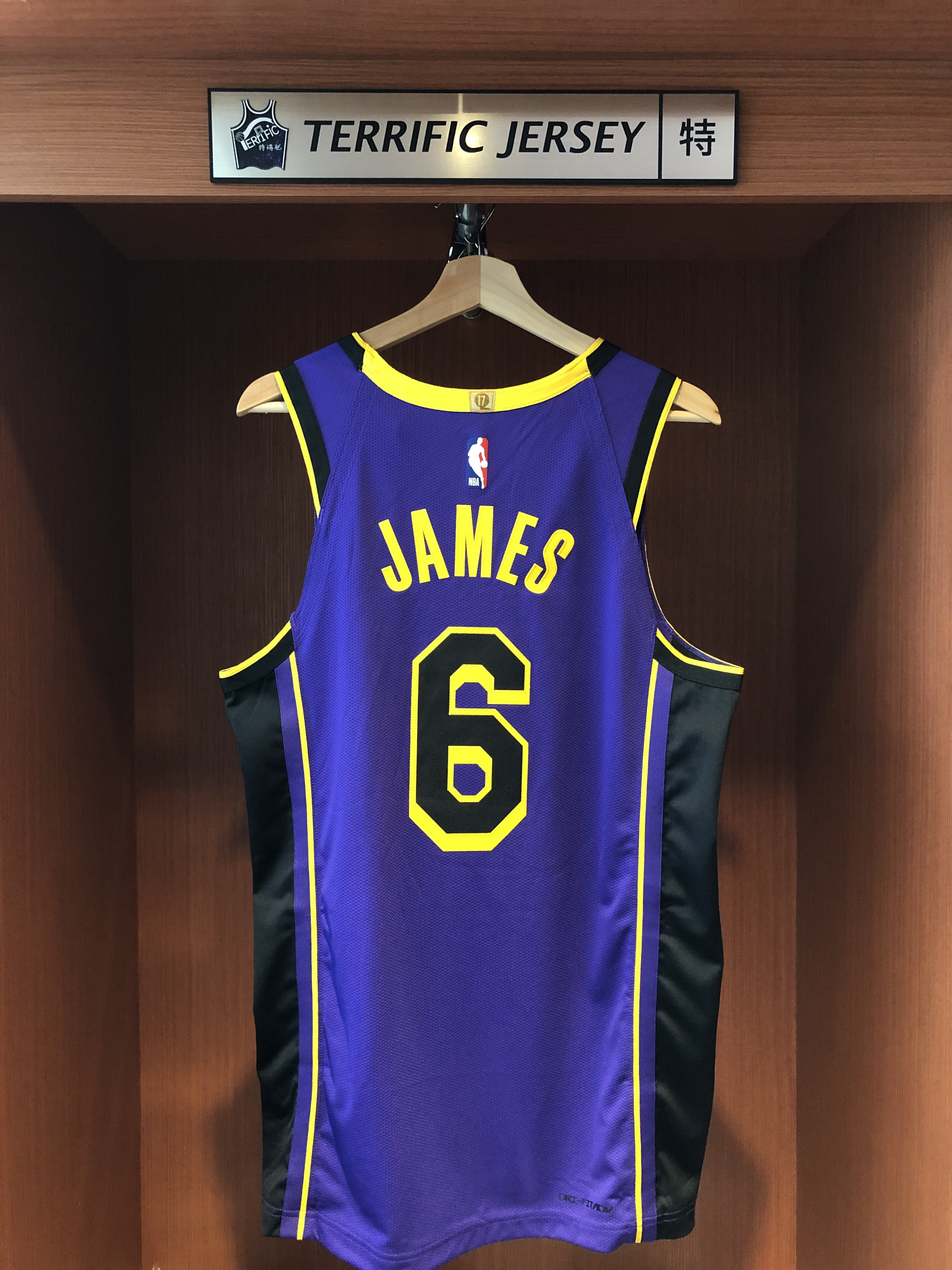 NBA球衣 Lebron James 洛杉磯湖人紫 #6 Statement Jordan Authentic 球員版 電繡 全新
