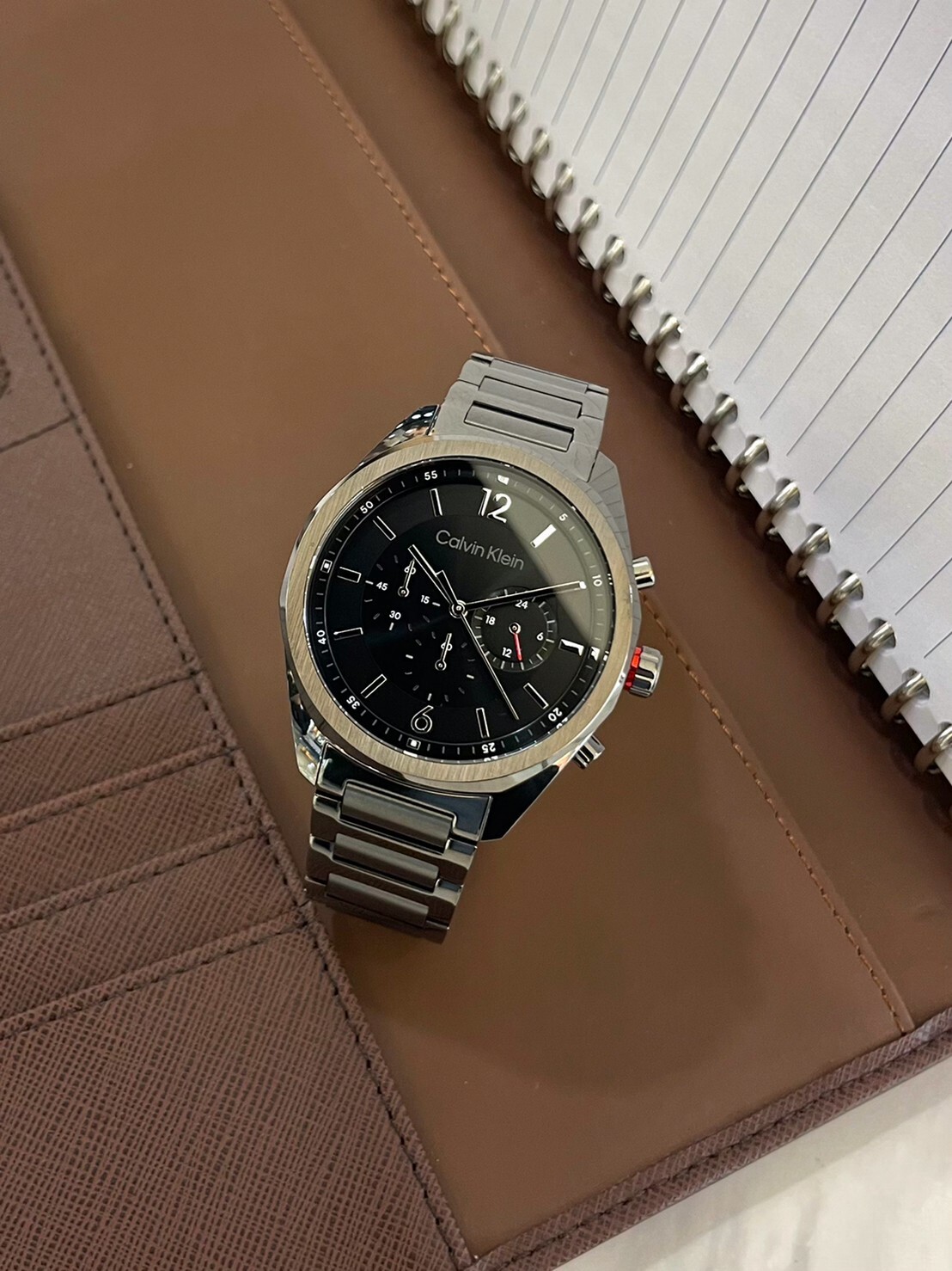 【CALVIN KLEIN】Force系列 CK都會時尚質感經典三眼計時男錶 CK25200267 45mm 現代鐘錶