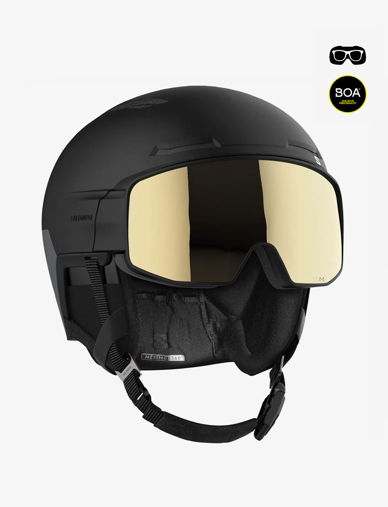 SALOMON DRIVER PRIME SIGMA PLUS 滑雪連雪鏡頭盔 (unisex Helmet