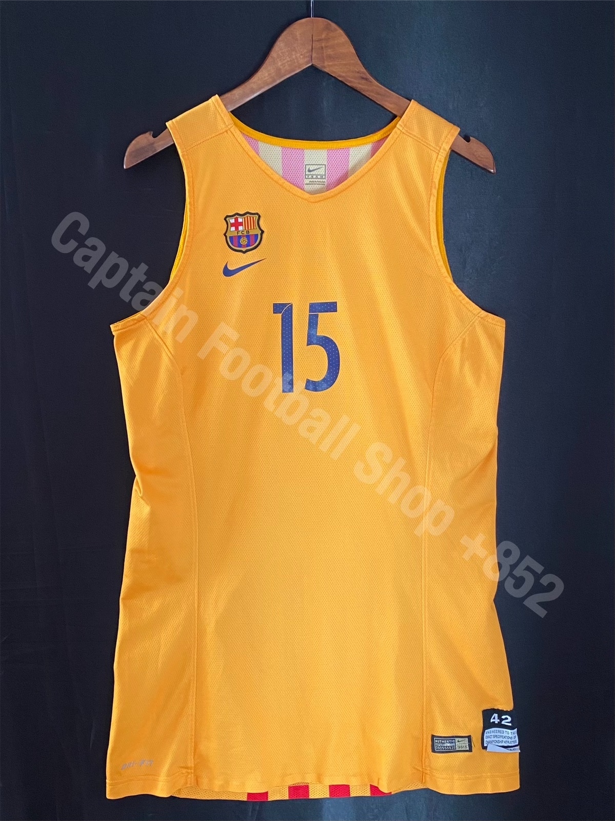 巴塞隆拿籃球隊 2015-2016 Nike 作客大黃格球員版球衣