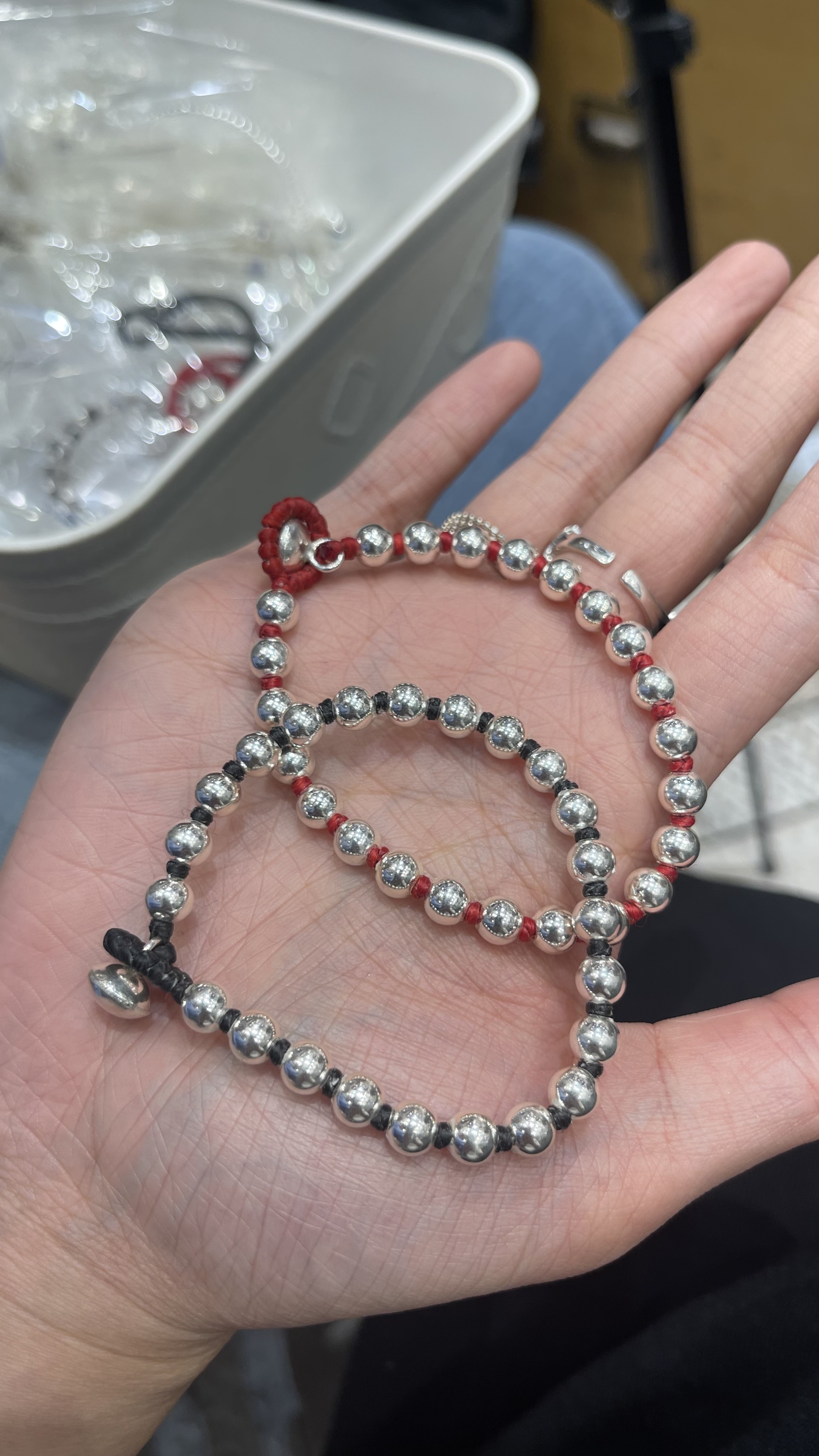 925 no19 大銀波蜜蠟手繩