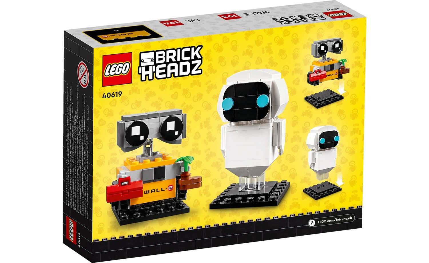 [飛米樂高積木專賣店] LEGO 40619 大頭系列 伊芙與瓦力