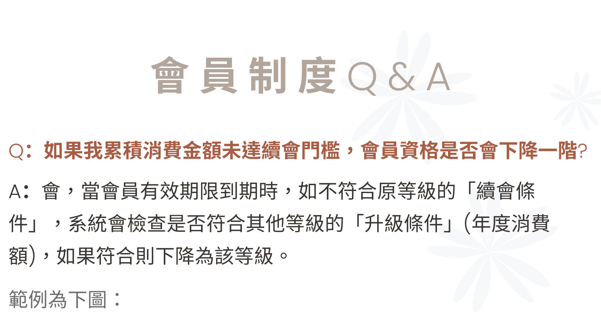 會員制度問與答