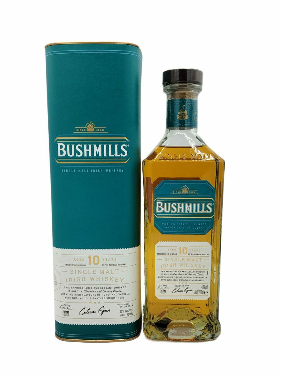 Bushmills 10年單一麥芽愛爾蘭威士忌 (700ml) [禮盒裝]