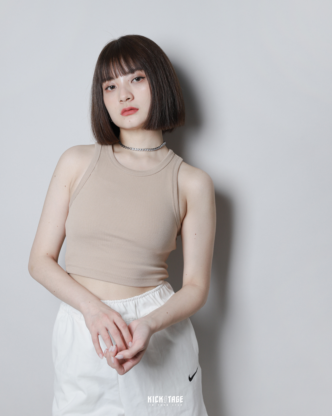 **特價商品售出不退換**女款 NIKE AIR JORDAN 黑色 白色 奶茶 刺繡LOGO 削肩 羅紋 合身 短版背心【DX4701-010】