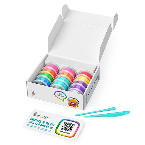 《 美國Hey Clay 》 智塑輕黏土-外星寶寶組(17件組)