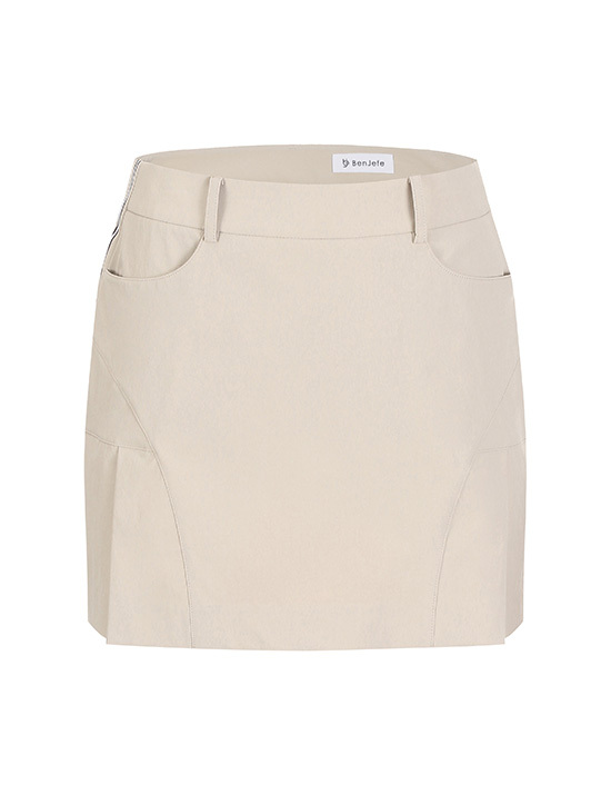 女款 M303【韓版春裝上市】7折起/正韓Benjefe Golf同步/時尚極簡約H字型窄裙百褶裙裙褲/韓風高爾夫百褶裙褲