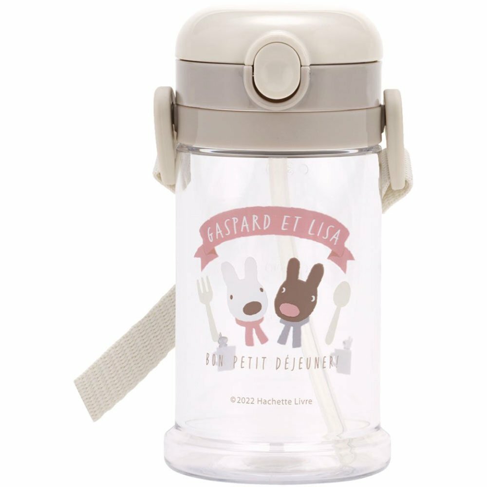 2023款 Skater Gaspard et Lisa 可摺疊式手柄 One Touch 開關吸管式學習水杯 370ml