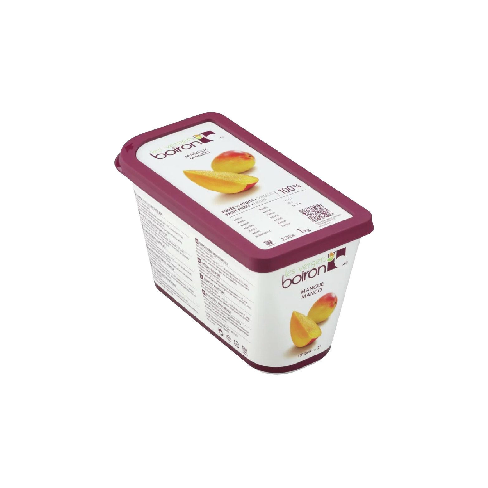 [ 嚴選餡料 ]法國保虹 冷凍芒果果泥(無糖) 原裝1kg(需冷凍配送)