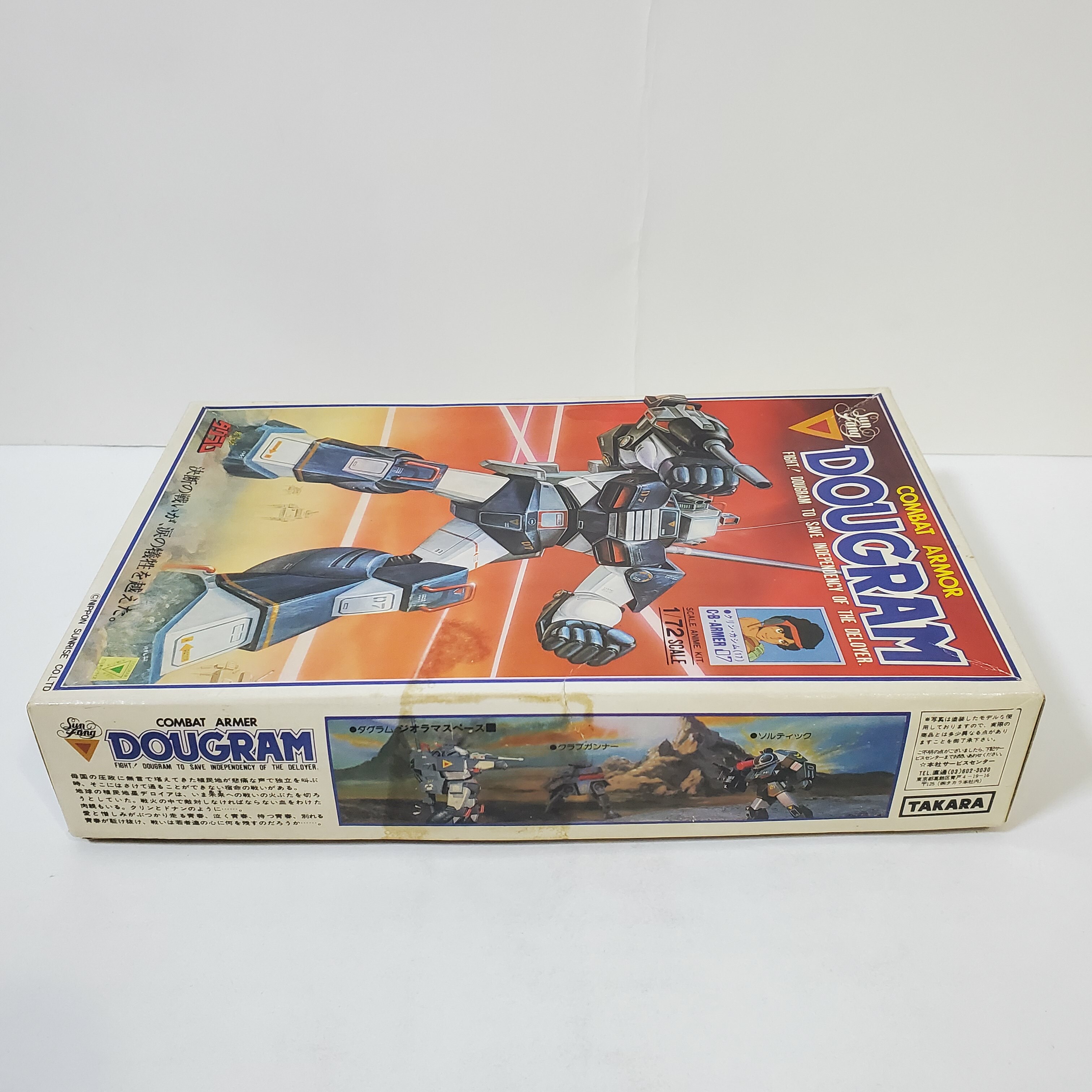 太陽之牙Dougram 1/72 初版組合模型TAKARA 日本製TAKARA 舊logo