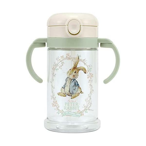 Skater Peter Rabbit 可摺疊式手柄 One Touch 開關吸管式學習水杯 370ml