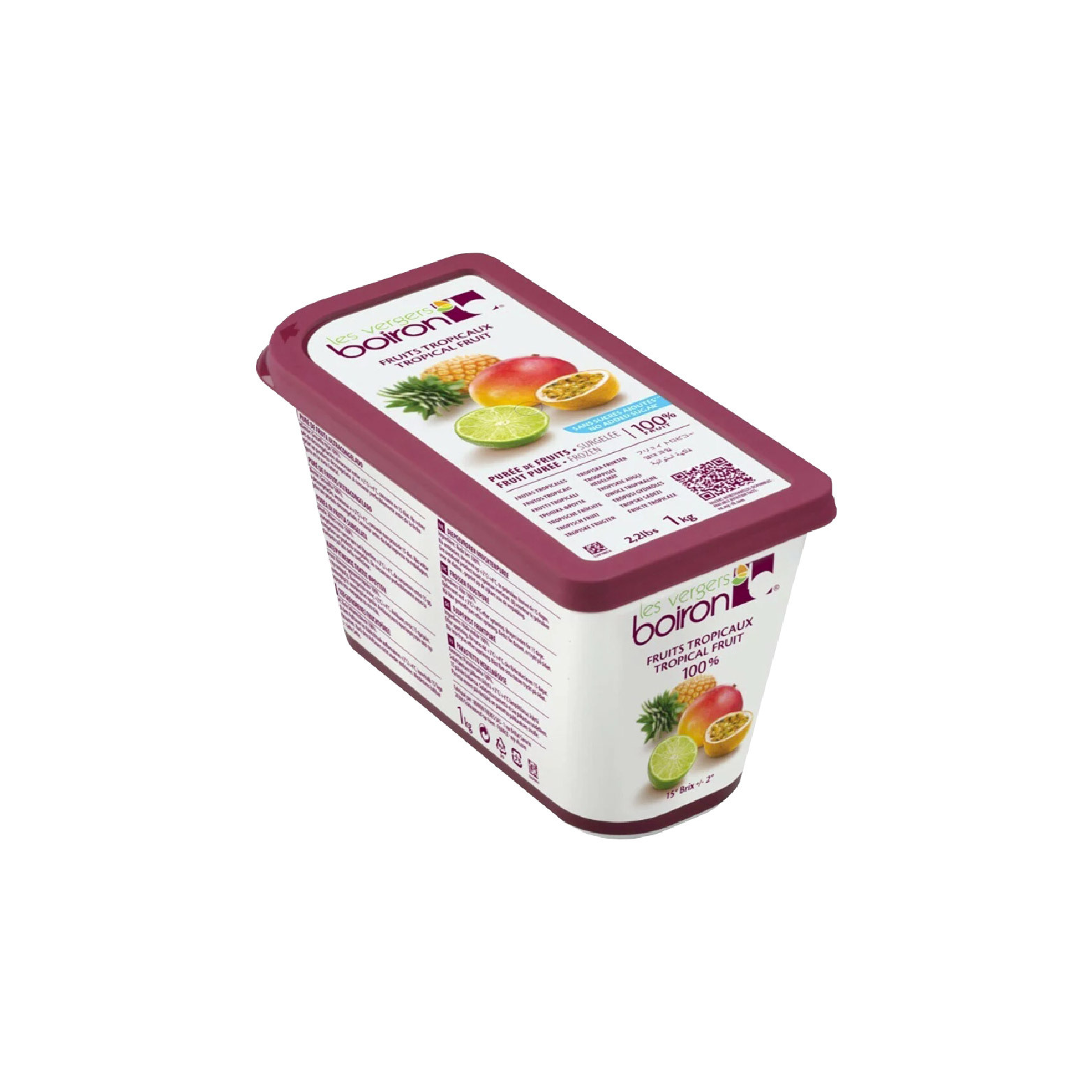 [ 嚴選餡料 ]法國保虹 冷凍綜合熱帶水果果泥(無糖) 原裝1kg (需冷凍配送)