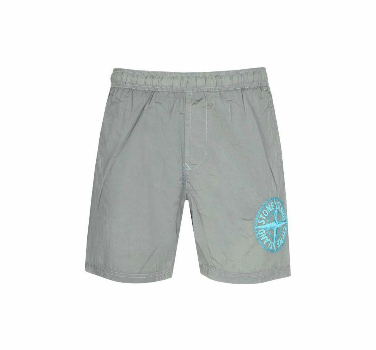 代購 STONE ISLAND SS23 LOGO刺繡標誌 休閒短褲 男款 灰 MAR-