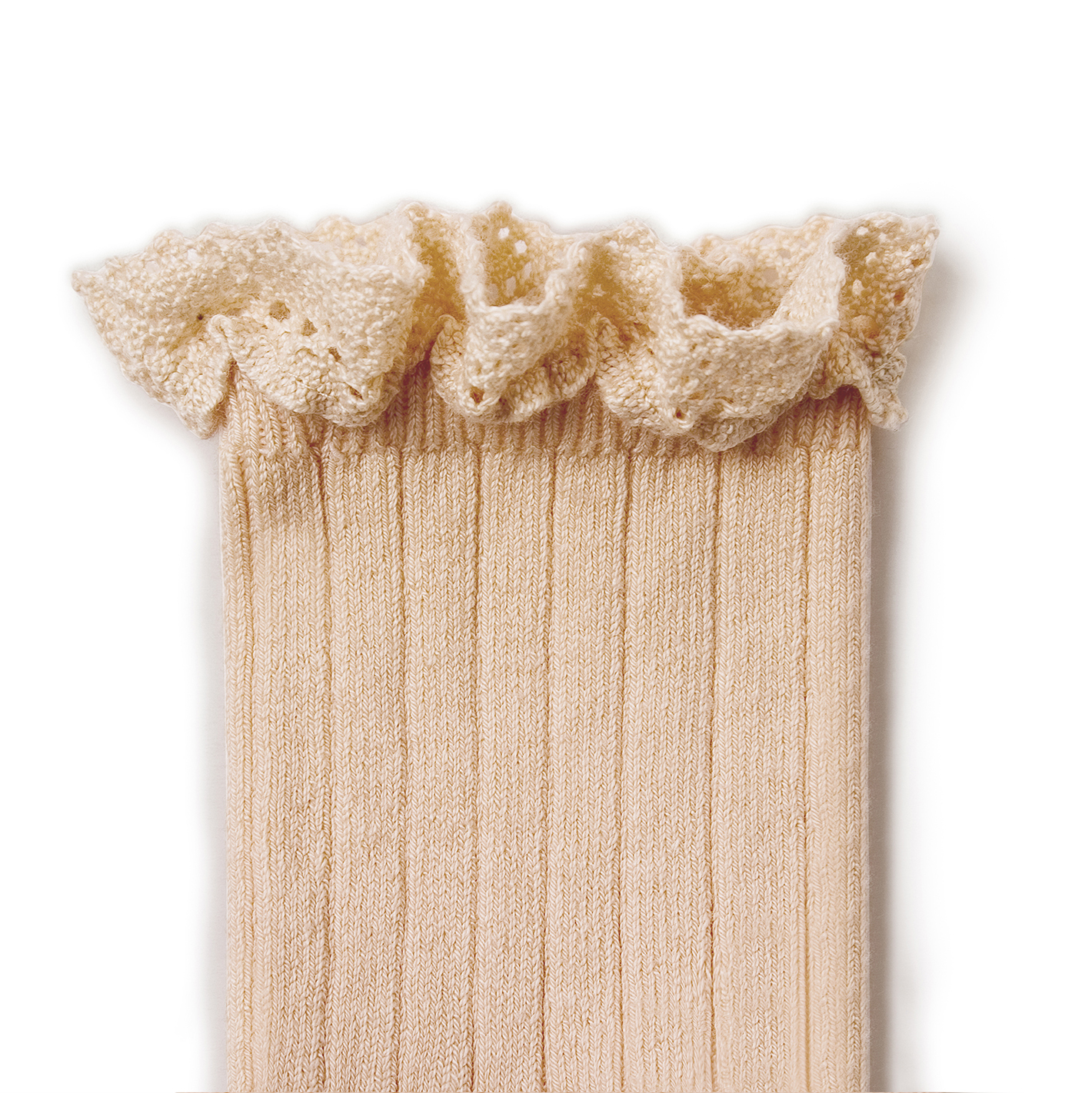 Collégien-Lili Sock蕾絲羅紋短襪(Sorbet)