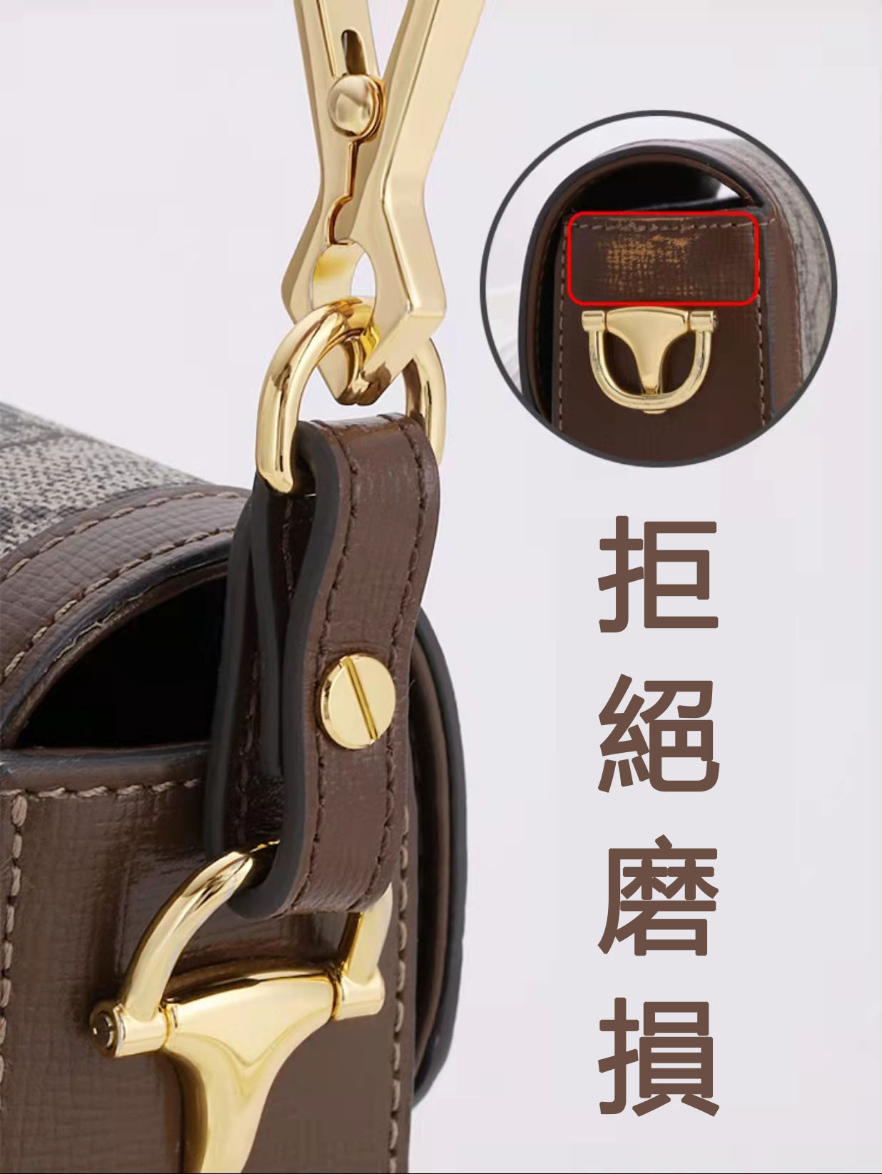 防磨損扣包包改造配件五金保護纏繞圈肩帶調節扣