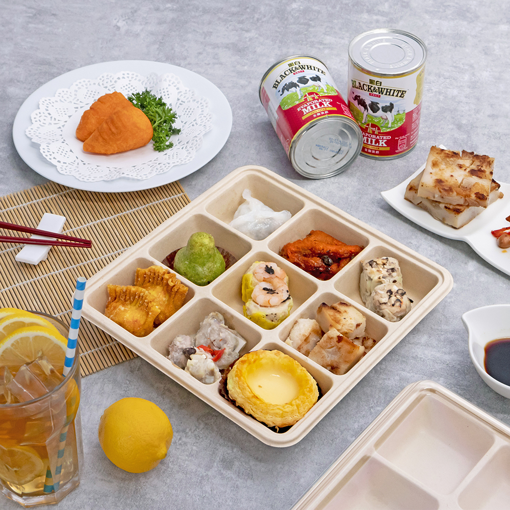 植纖餐盒 九分格 900ml 50號