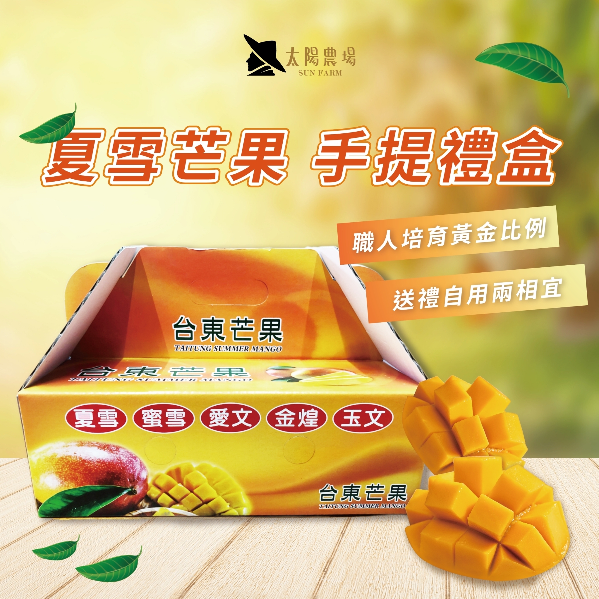 台東院│【預購】A+台東夏雪芒果提盒(常溫配送)(6月至7月出貨)