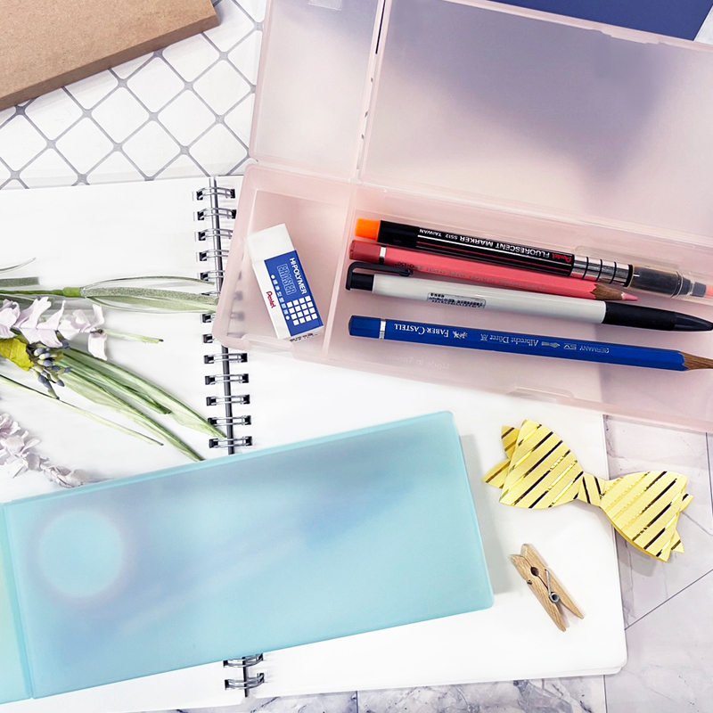 四季紙品 霧面透明筆盒 7*21*2.7cm【PB0857】