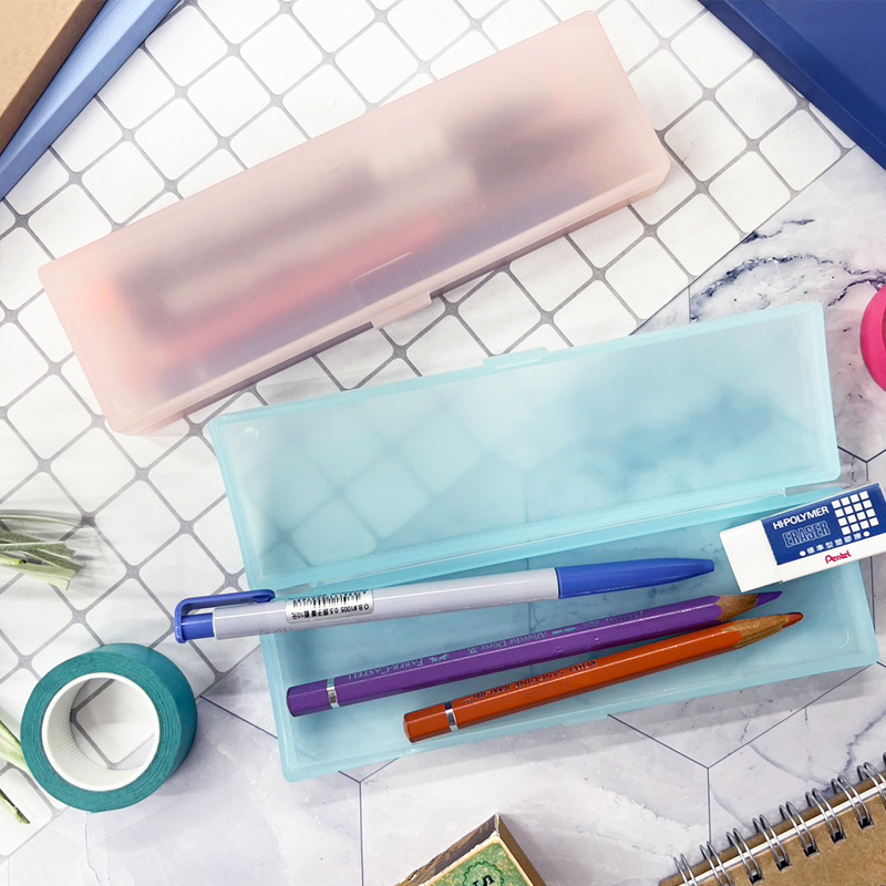 四季紙品 霧面透明筆盒 5*16.8*2cm【PB0855】