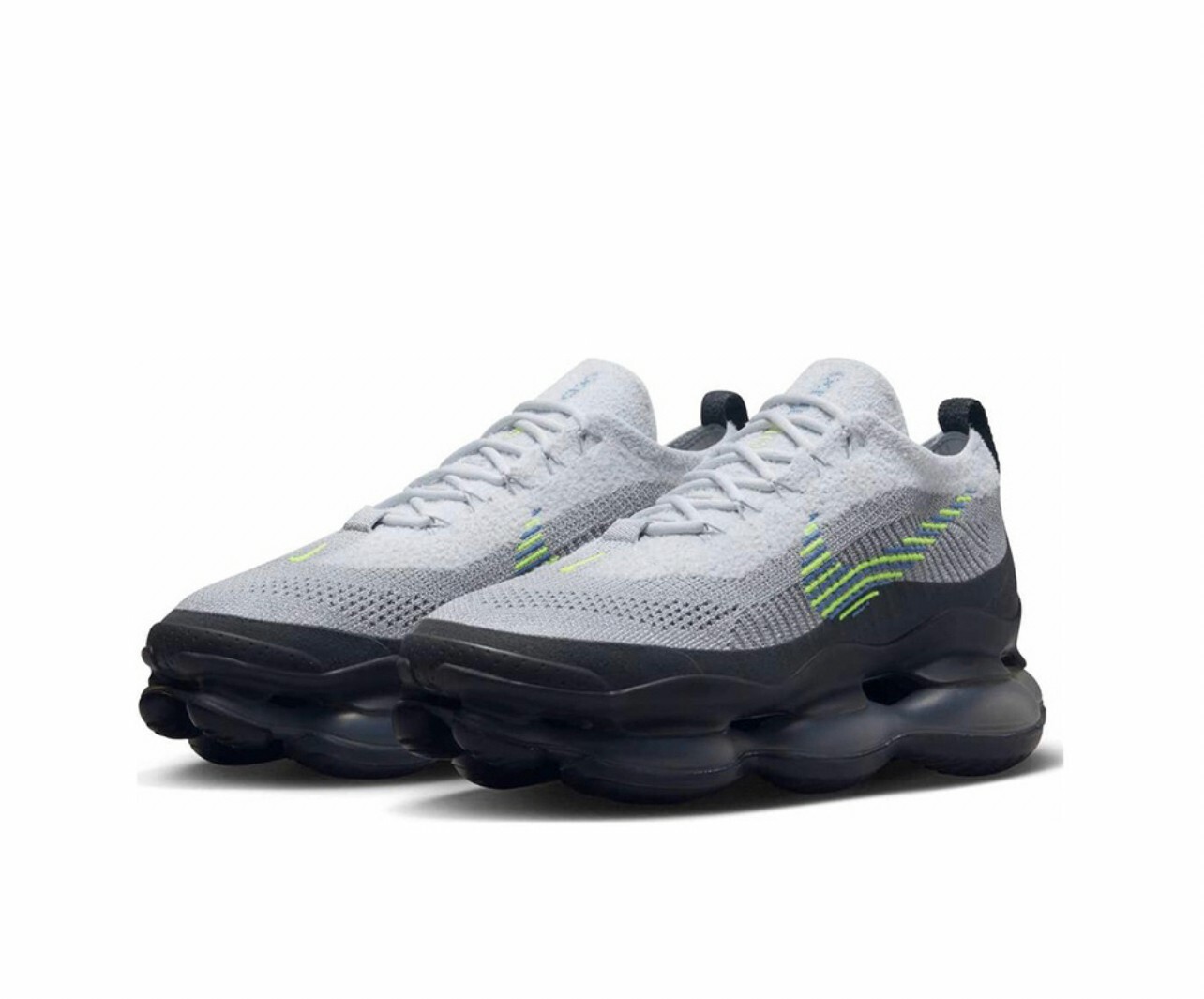 代購 NIKE Air Max Scorpion 潮流跑步鞋 氣墊 增高 可回收材質 灰黑 MAR-