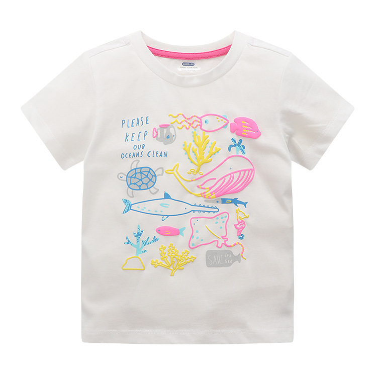 P54WE_SS23_C🐬🐙白色Lovely Ocean Tee(pre-order)