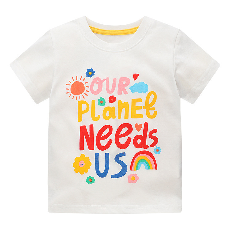P55WE_SS23_C🌞🌳Colourful Our Planet needs us Tee