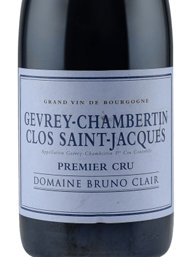 Bruno Clair Gevrey Chambertin 1er Cru Clos St. Jacques 2018 (V95)