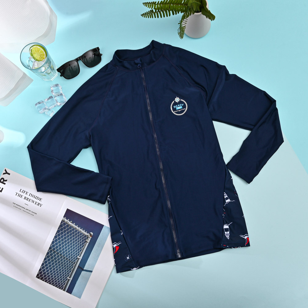 TE333-中性防曬戲水外套-藍