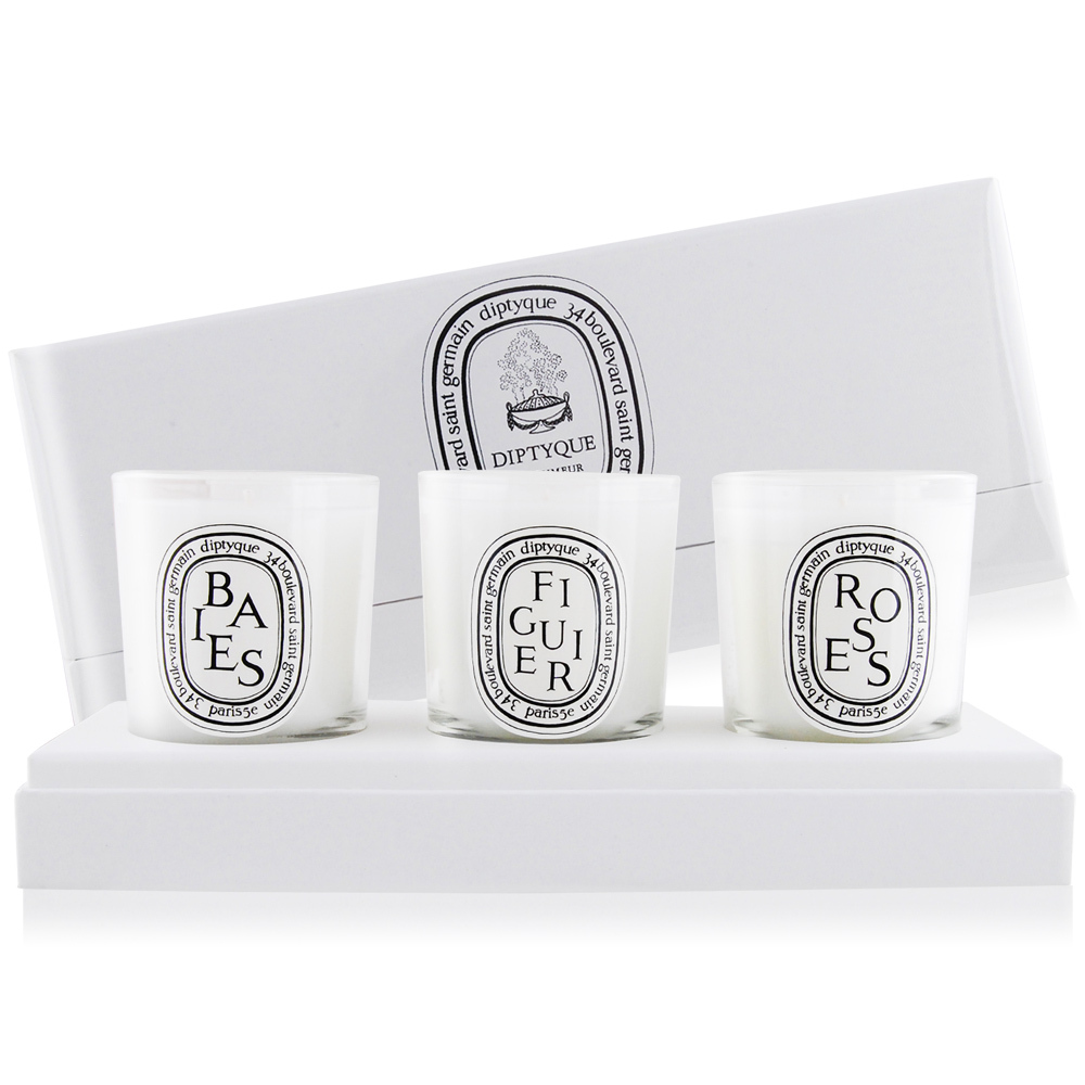 漿果香/無花果/玫瑰 迷你香氛蠟燭禮盒 - Diptyque