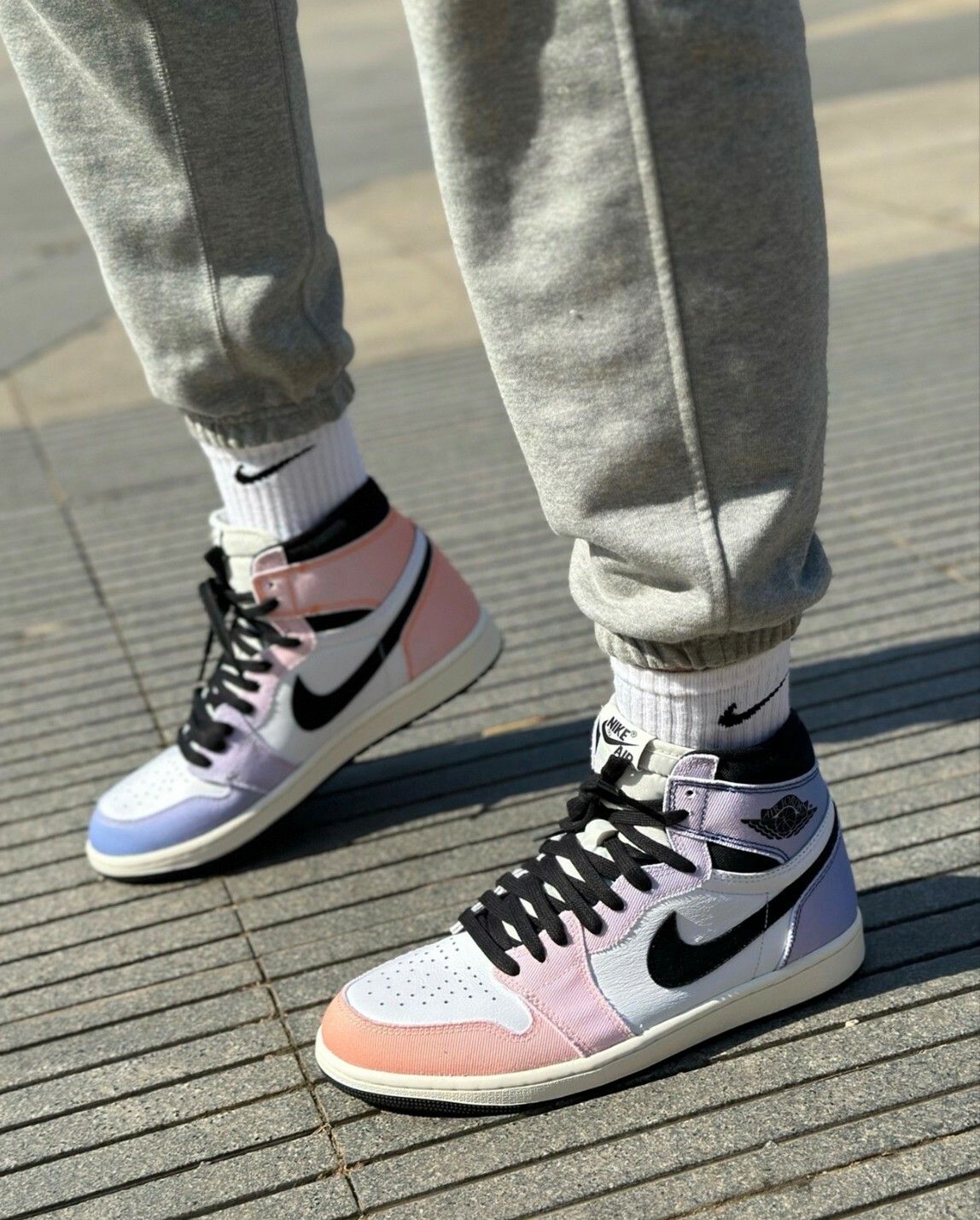 Jordan Air Jordan 1 Retro high OG"Craft" 白紫漸層色 MAR-