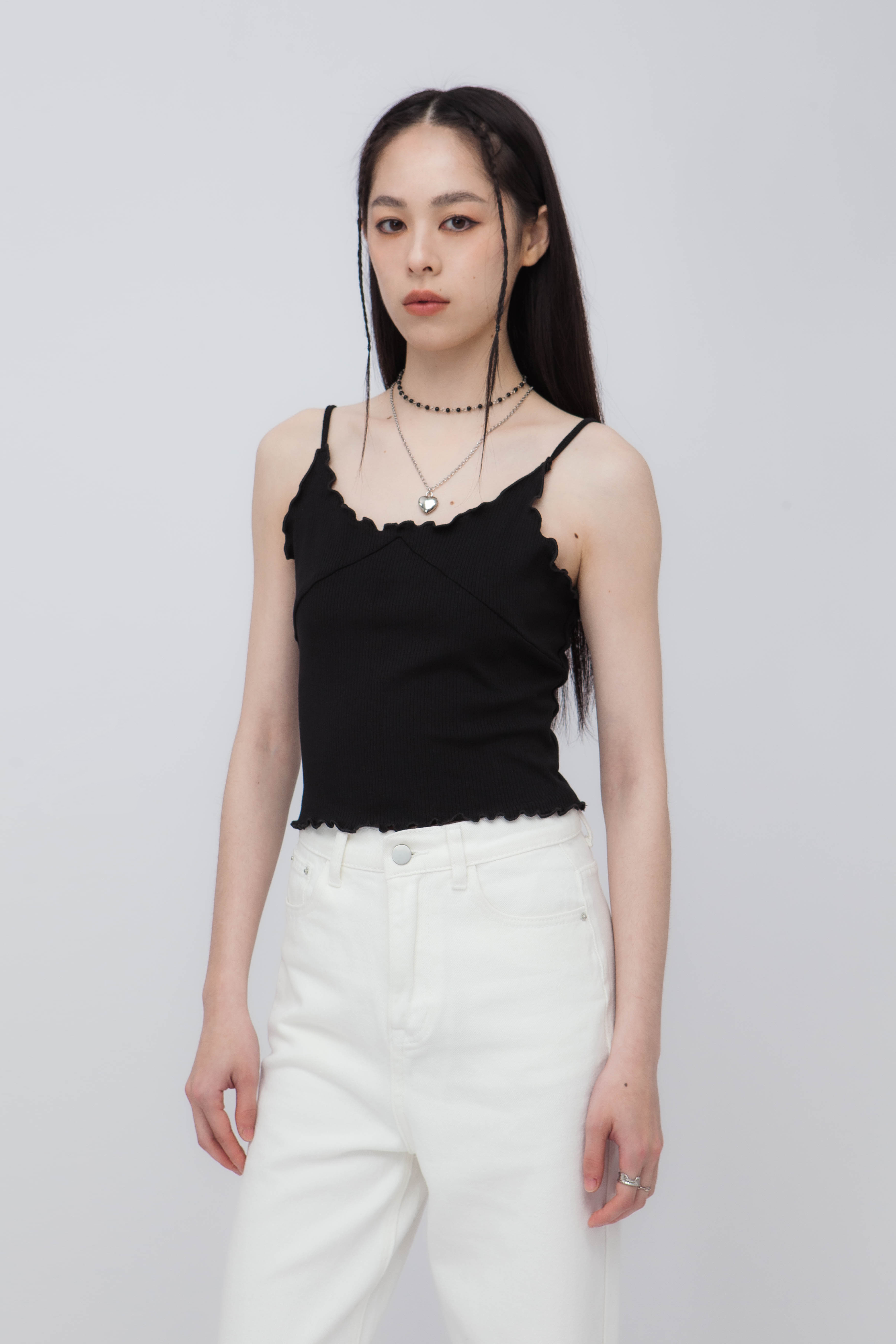 捲邊細肩背心(-35%)